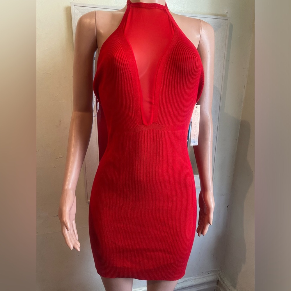 red dress